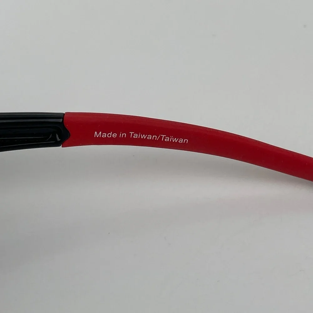 Mens Sport Wrap Sunglasses Black Neon Yellow Red Iridescent Mirrored Shield‎ Y2K